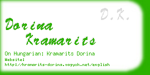 dorina kramarits business card